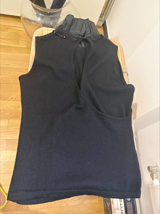 Top Lana Vergine Nero