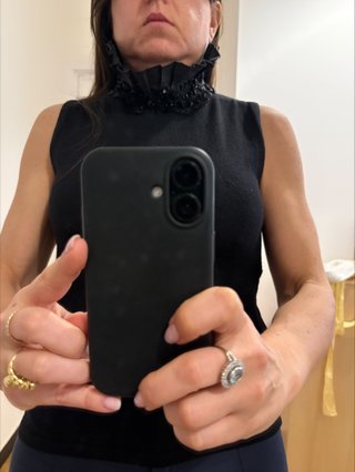 Top Lana Vergine Nero
