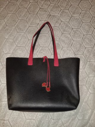 Borsa double face nero/rosso CAMPO MARZIO
