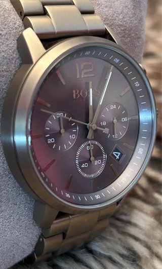 Reloj Hugo Boss Attitude Cronógrafo Dorado/Gris