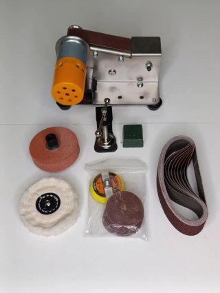 Mini lijadora de banda eléctrica