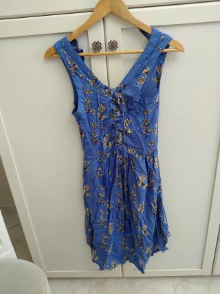 Vestito estivo donna farfalle blu taglia S