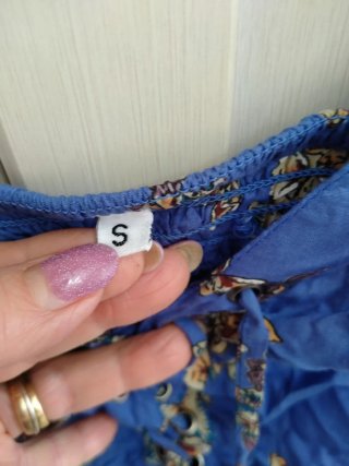Vestito estivo donna farfalle blu taglia S