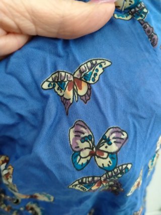 Vestito estivo donna farfalle blu taglia S