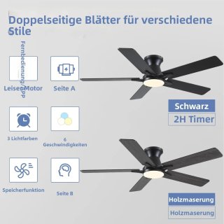 Ventilador techo Kviflon 132cm LED