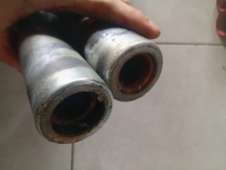 Botellas cromadas horquilla derbi Variant