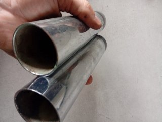 Botellas cromadas horquilla derbi Variant