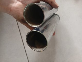 Botellas cromadas horquilla derbi Variant