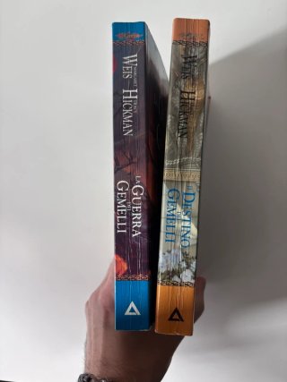 Coppia Libri Romanzi Fantasy Dragonlance - Armenia