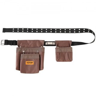 Cinturón de herramientas, 13 bolsillos, ajustable de 29 pulgadas a 54 pulgadas, bolsa de herramientas de poliéster resistente, bolsa de herramientas desmontable para electricista, carpintero, homb...