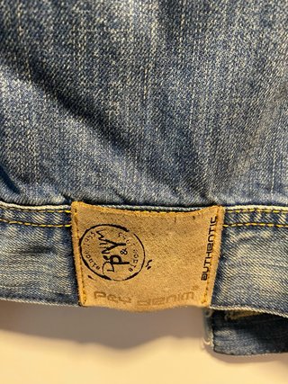 Chaqueta tejana mujer azul