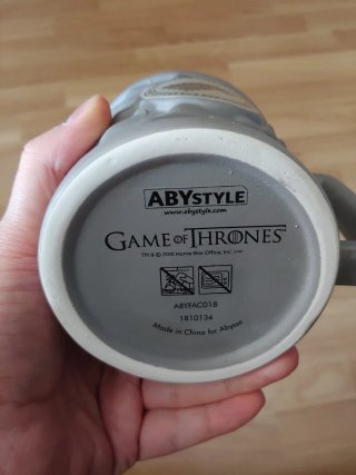 2 Tazas Juego de Tronos oficial 11cm Cerámica