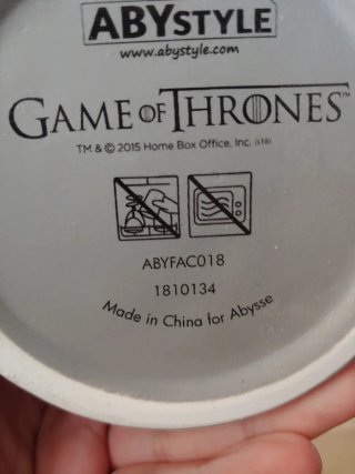 2 Tazas Juego de Tronos oficial 11cm Cerámica