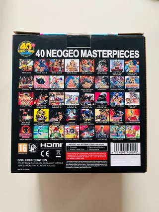 Neo Geo Mini + 2 Controller + Cavi