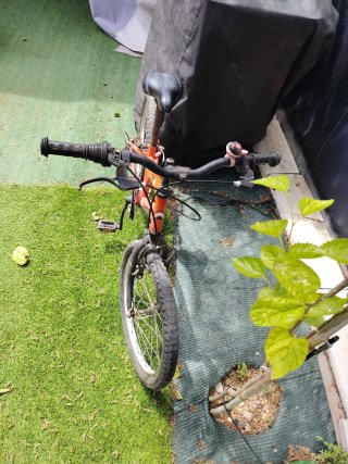 Bicicleta infantil naranja