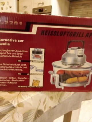 Forno ad aria calda Heissluft Grill Apollo