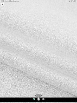 Una pieza de Cortina Transparente Blanca