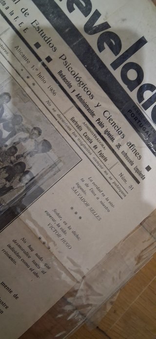 ALICANTE Revelacion RARO PERIODICO 1936 GUERRA