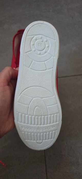 Zapatillas lona rojas Javer talla 33