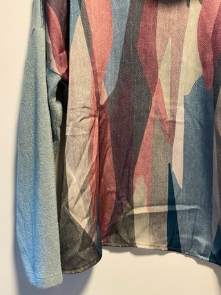 Camiseta cuello alto Trucco multicolor