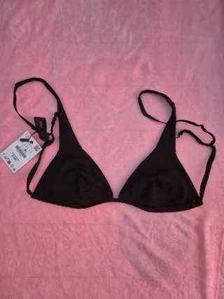 Sujetador Zara Negro Talla L