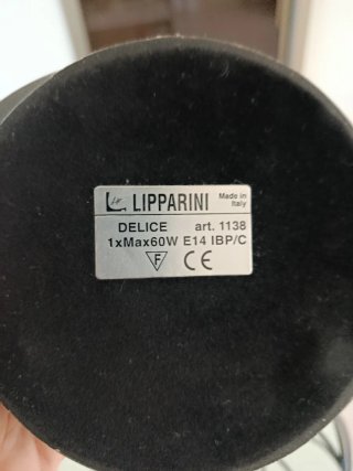 Coppia Lampade Lipparini Vetro e Metallo