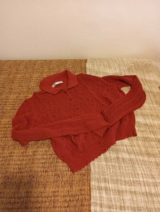 Chaqueta Zara Punto Roja Talla S