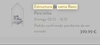 Cama infantil+cajon inferior