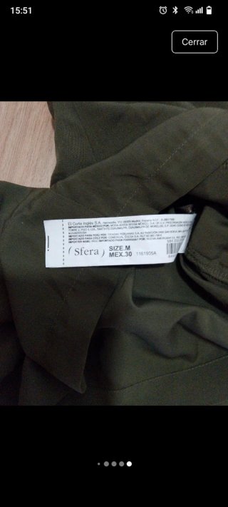 Shorts Sfera Talla M Verde