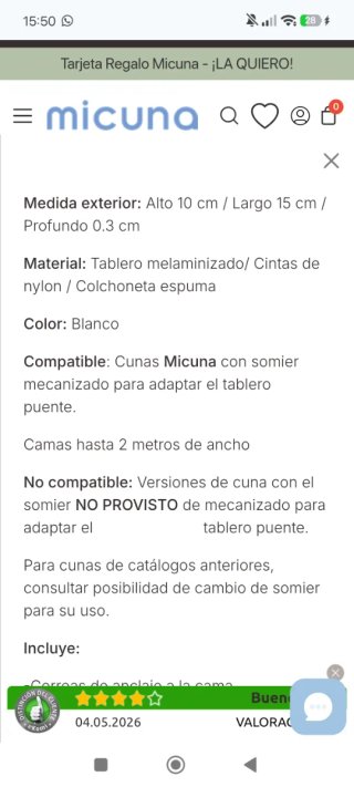 Kit colecho cuna MICUNA Nordika 120x60
