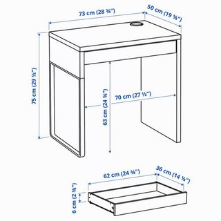 Escritorio IKEA MICKE + Silla Ergonómica