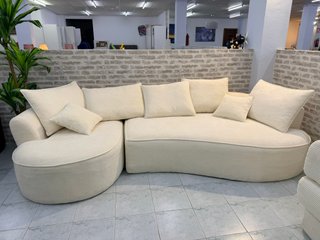 Sofá modular beige tela - envio gratis