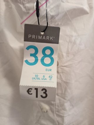 Blusa blanca Primark talla 38