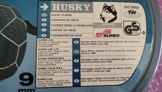 Cadenas para nieve HUSKY 9mm