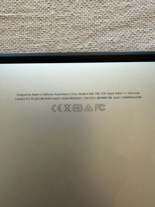 Macbook Air 13 2017 Argento