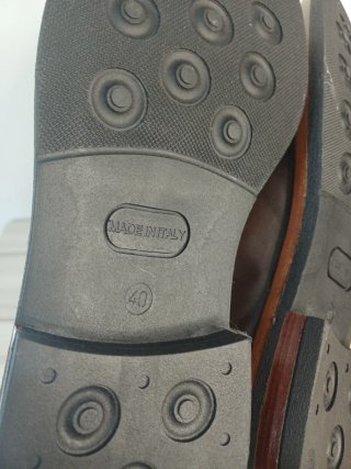 Mocassini uomo  vera pelle marrone tg 40