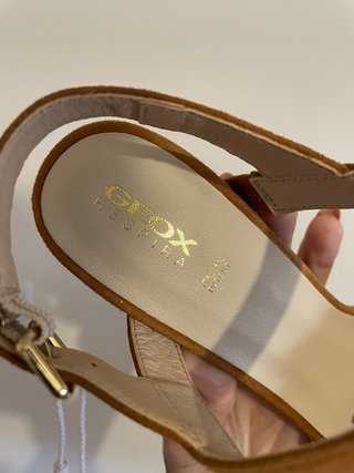 Sandalias Geox Cuero Marrón Talla 39
