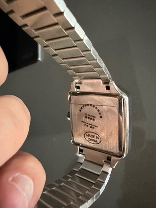 Reloj Berny Automático Tank Negro/Plata
