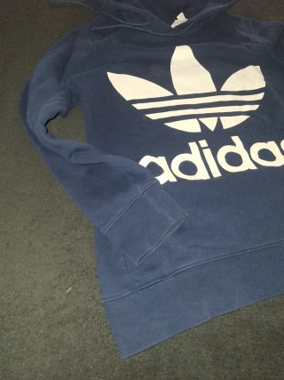 Sudadera Adidas Azul CON CAPUCHA