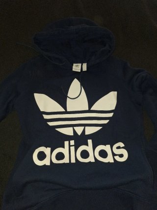 Sudadera Adidas Azul CON CAPUCHA