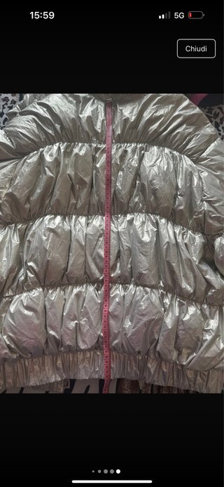 Piumino Argento Caldo e Leggero puo andare m l
