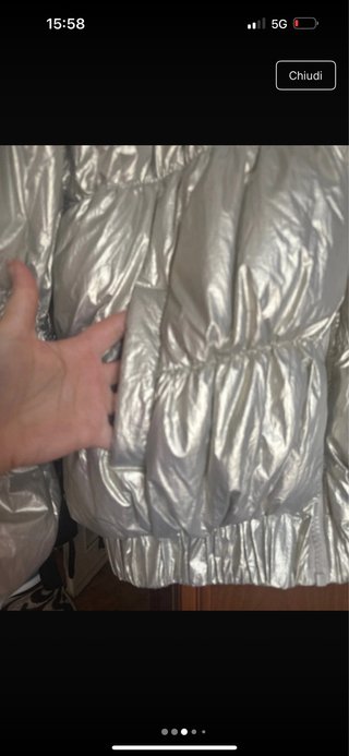 Piumino Argento Caldo e Leggero puo andare m l