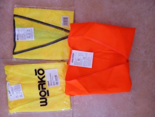 Chaleco reflectante WORKO amarillo talla única