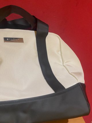 Bolsa de viaje BVLGARI  Blanco Marfil / Negro