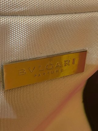 Bolsa de viaje BVLGARI  Blanco Marfil / Negro
