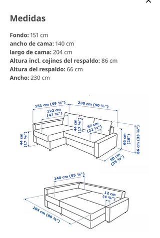 Sofá Cama Friheten Gris Ikea
