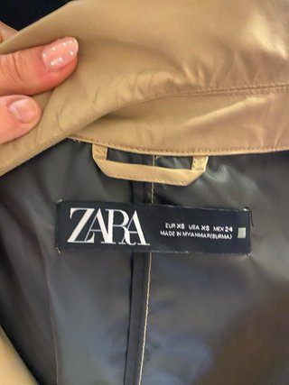 Gabardina Zara Beige (talla grande) hasta L