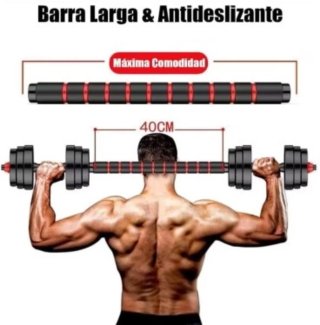 Conjunto Mancuernas 10KG Ajustables 2 en 1