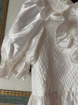 Vestido blanco bordado comunión