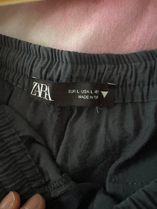 Pantalón holgado Zara azul / gris